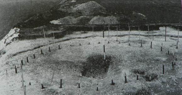 Fig 4: Posts of the mortuary house.